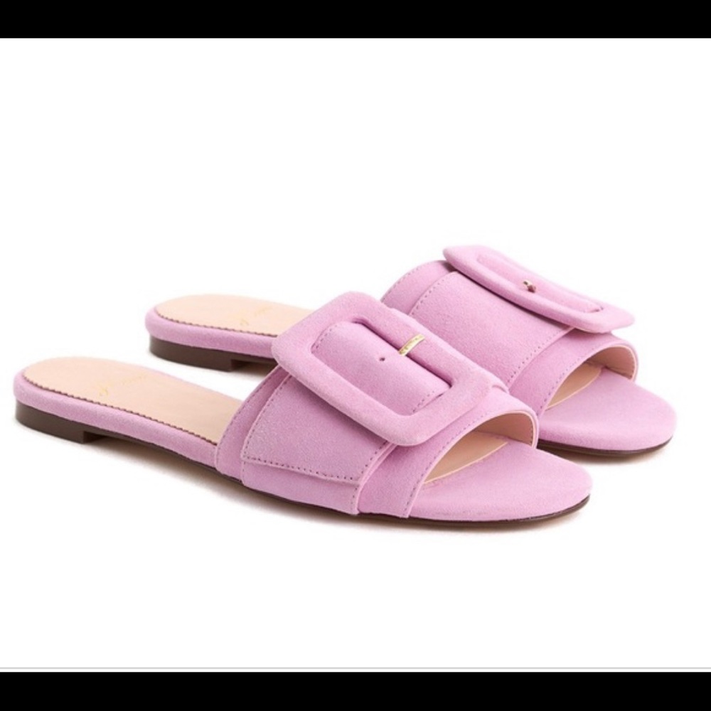 J. Crew Cora Slide with Buckle in Peony Size 9